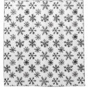 Search for snowflakes shower curtains Black and white
