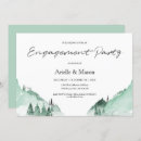 Search for green engagement party invitations Rustic