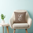 Search for brown and white cushions Initial