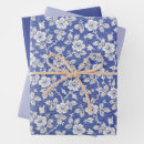 Search for vintage botanical wrapping paper Blue