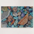 Search for rocks and minerals puzzles Colourful