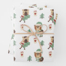 Search for teddy bear christmas wrapping paper Red