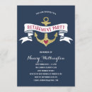 Search for nautical retirement invitations Party