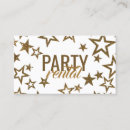 Search for party supplies business cards Gold