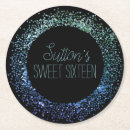 Search for blue glitter coasters Sweet sixteen
