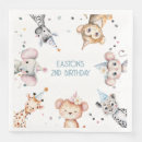 Search for animal napkins Jungle birthday
