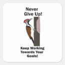 Search for bird with red head stickers Woodpecker