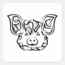 Search for black pig stickers Black and white
