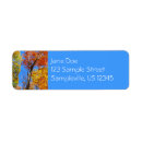 Search for red maple leaf return address labels Fall