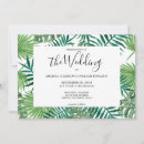 Search for palm leaves wedding invitations Summer