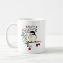 Search for chickadee bird art mugs Watercolor