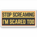 Search for scream stickers Scared
