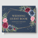 Search for burgundy wedding guest books Glitter