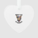 Search for proud heart christmas tree decorations Americanflagshirt