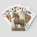 Search for horse playing cards Floral