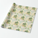 Search for dinosaur baby shower wrapping paper Green