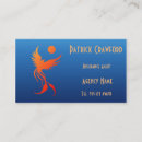 Search for phoenix bird business cards Orange
