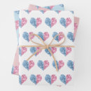 Search for baby blue hearts wrapping paper Gender reveal