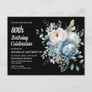 Search for blue and white birthday invitations Elegant