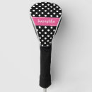 Search for polka dots golf head covers Black