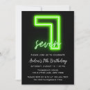 Search for boy 7th birthday invitations Modern