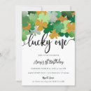 Search for st patricks 1st birthday invitations Lucky one birthday