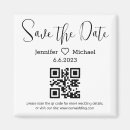 Search for save the date wedding magnets Qr code