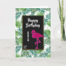 Search for tropical design cards Pink flamingo