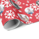 Search for red snowflakes wrapping paper Pattern
