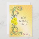 Search for yellow 60th birthday invitations Flowers