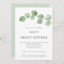 Search for foliage sweet 16 invitations Botanical