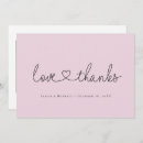 Search for pink black wedding thank you cards Modern