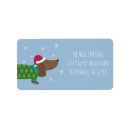 Search for christmas dog return address labels Xmas