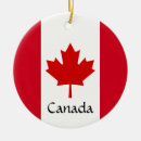 Search for canada flag christmas tree decorations Red