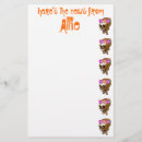 Search for skull stationery paper Halloween