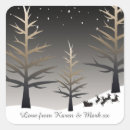 Search for reindeer silhouette stickers Santa