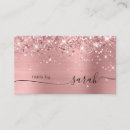 Search for glam business cards Rose gold