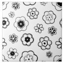 Search for black daisy tiles Abstract