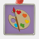 Search for paint palette christmas tree decorations Colourful