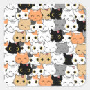 Search for cute cat design stickers Crazy cat lady