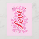 Search for red love heart postcards Pink