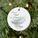 Search for mom in heaven christmas tree decorations In memory of mum