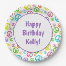 Search for peace sign paper plates Yellow