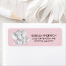 Search for pink elephant baby shower return address labels Safari