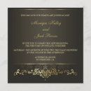 Search for black gold damask wedding invitations Classic
