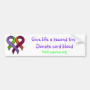 Search for donations bumper stickers Blood