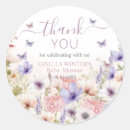 Search for pink purple butterfly stickers Wildflower baby shower