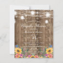Search for sunflower couples shower invitations Barn wood