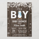 Search for penguin baby boy shower invitations Snowflake