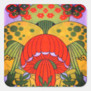Search for psychedelic mushrooms stickers Vintage